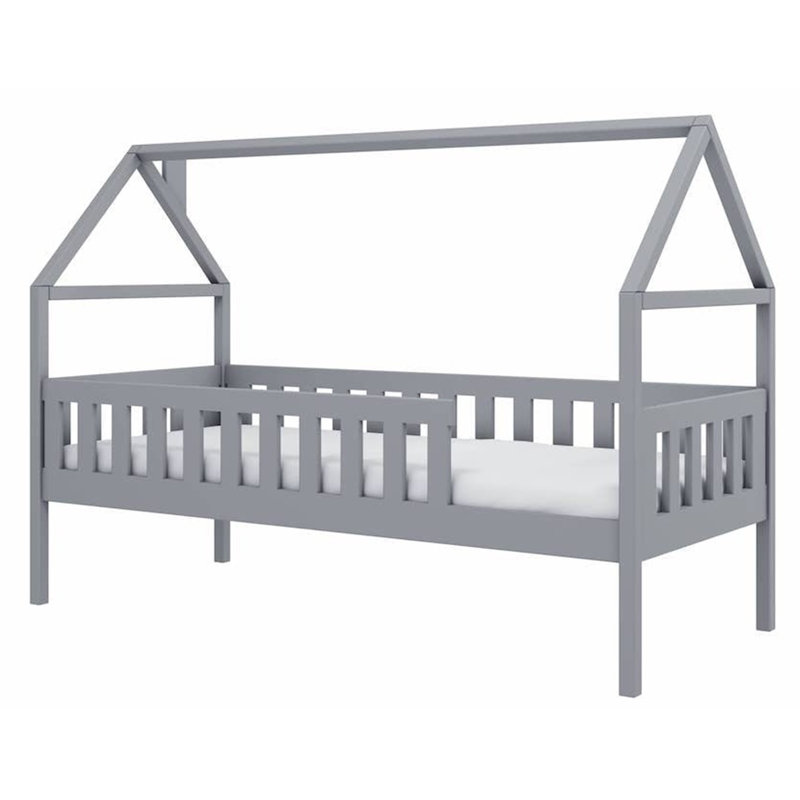 Hadleigh 90 X 190cm Standard House Beds, Grey Matt