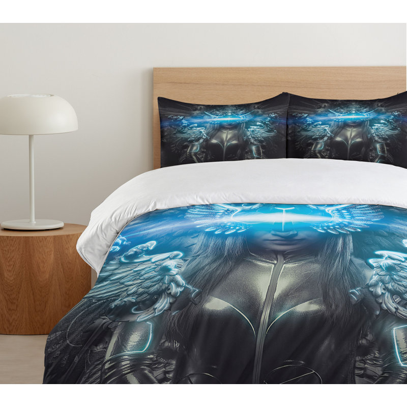 Polyester Duvet Cover, King Duvet Cove + 2 Standard Shams