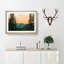 Mount Rainer in Washington in Abstract - Picture Frame Graphic Art Print-55725288-55725291