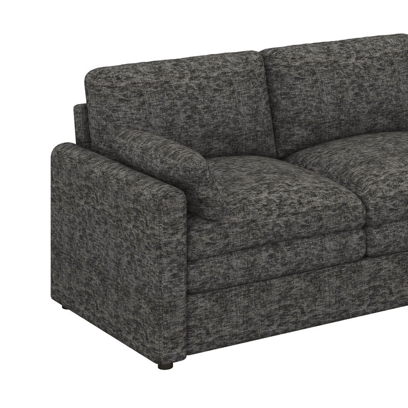 Ensemble de canapés 6 places, ensemble de canapés confortables surdimensionnés 3 pièces avec double coussin moelleux, sièges rembourrés confortables pour le salon