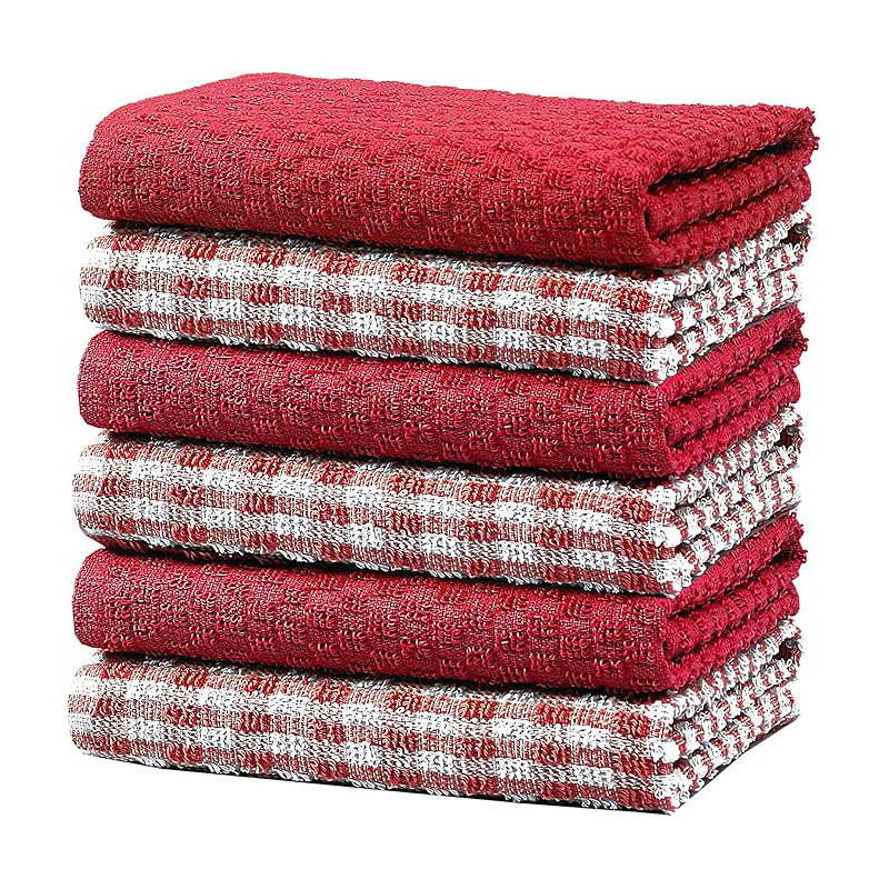 Tea Towel Kitchen Towel, Red