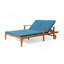 Double Chaise Lounge With Adjustable Sides And Quick-Drying Cushions For Outdoor Relaxation