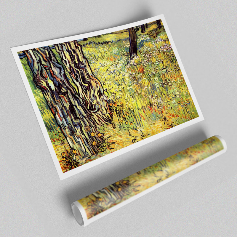 Tree Trunks by Vincent Van Gogh - No Frame Print, 100 cm H x 141.4 cm W 