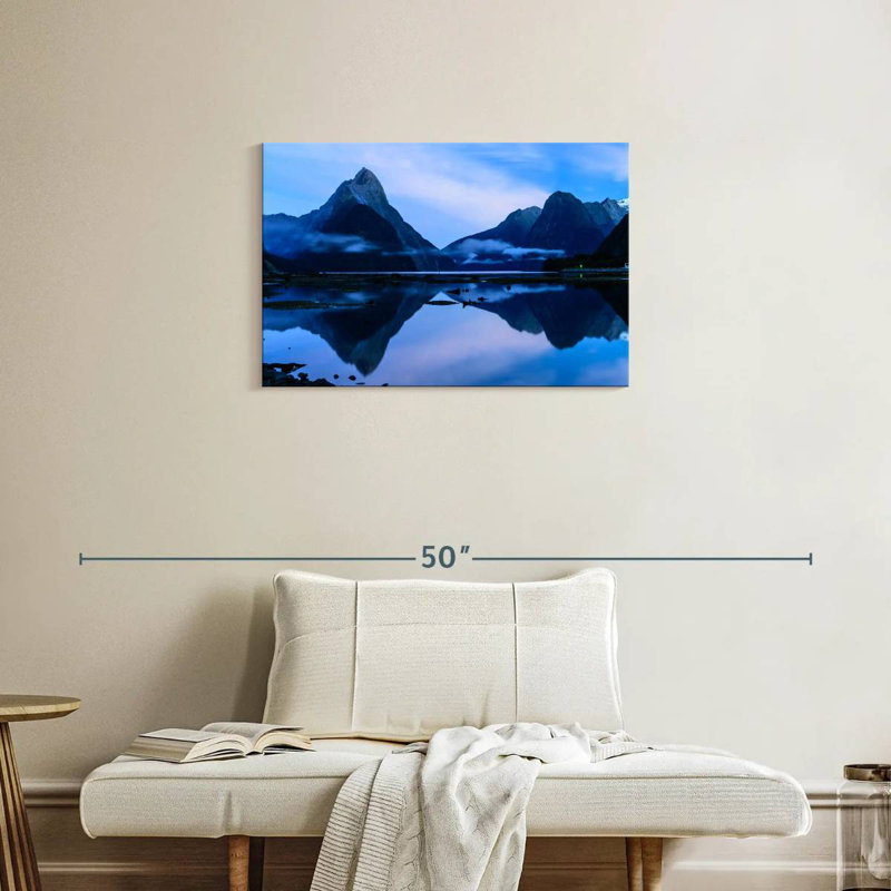Nicci Mirrored Milford Sound, 20" H x 30" W