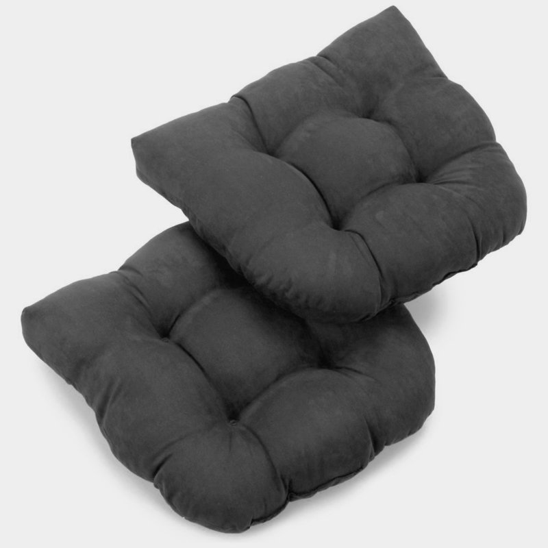 Outdoor 5'' Seat Cushion, Gray, Microsuede