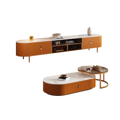 Modern style TV stand and coffee table