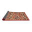 Tapis traditionnel rouge / beige Ousmane-1628054685