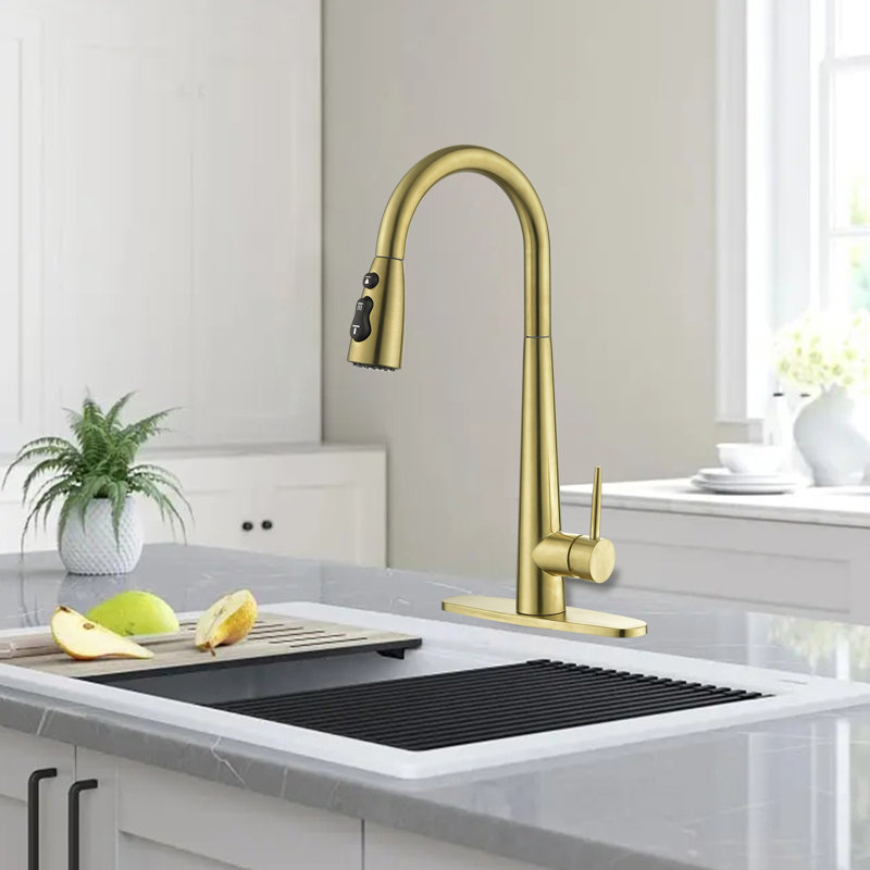 Robinet de cuisine SMARTLET, Or brossé