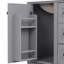 Meuble-lavabo de 24 pouces avec lavabo intégré en céramique, tablette à double couche, tiroirs à fermeture en douceur et porte d'armoire à fermeture en douceur.-1118456594