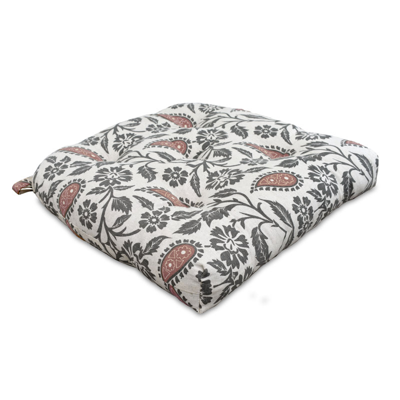 Coussin 2 pièces Eliathas Bungalow Rose, rouille