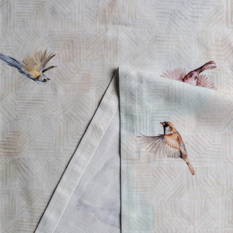 Geometric 100% Cotton Thanksgiving Table Runner, 108" L x 14.5" W
