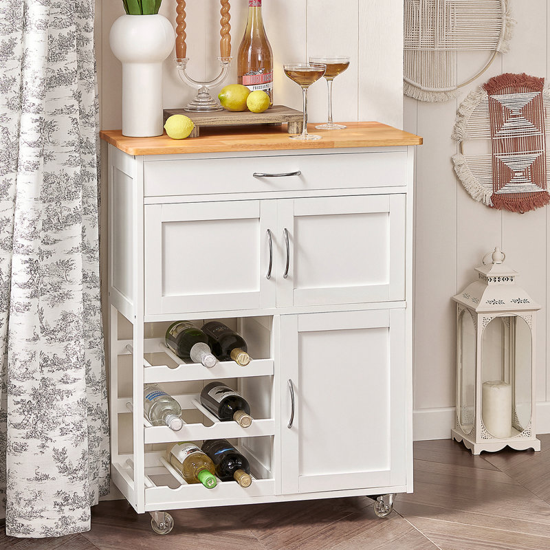 Brambly Cottage Rainer Wood Kitchen Cart & Reviews | Wayfair.co.uk