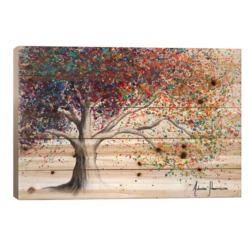«The Color of Dreams» par Ashvin Harrison - impression sur bois sans cadre, L 40 po x H 26 po
