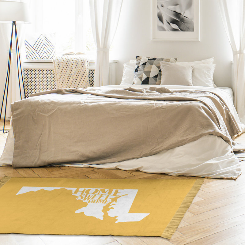 Tapis de la maison en jaune maryland
