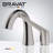 Bravat Deck Mount Sensor Faucet With Automatic Soap Dispenser In Brushed Nickel