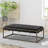 Black Upholstered Bench With Velvet And Brass Finish - Modern Design, Fabric Upholstery, 16 In Height, 49 Depth Channel , Seating, Depth, 25 Width, Height