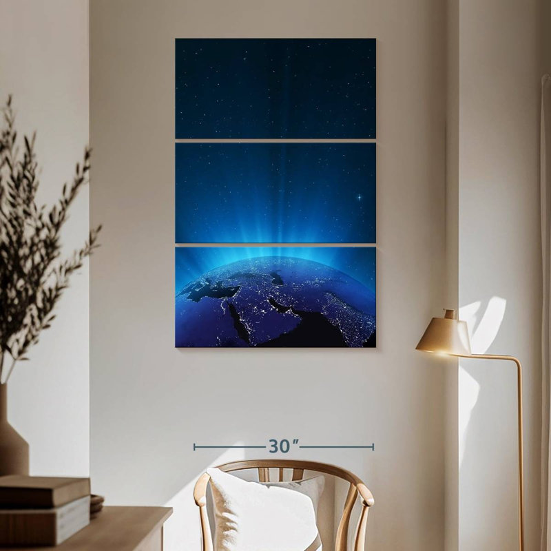 Oberle Glowing Earth, 65" H x 42" W