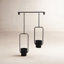 Ensemble de 2 pots à fleurs suspendus en métal Clemensia-94870677