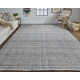Rectangle Fleurette Handmade Flatweave Polyester Area Rug in Gray/Ivory