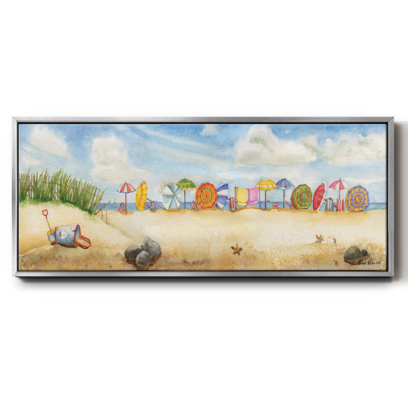 Construction de châteaux de sable - Toile encadrée, H 20 po x l 50 po