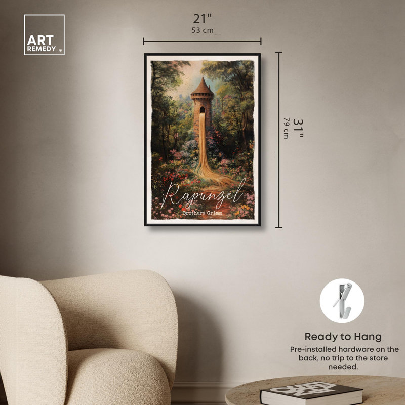 Art sur toile , H 31 po x l 21 po, Cadre flottant noir