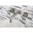 Kingston Brass Millennium Two-Handle 3-Hole Wall Mount Bathroom Faucet-50580053-113043150