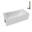 Streamline 66 in. x 32 in. Acrylic Left-Hand Drain Alcove Bathtub in Glossy White With External Drain-101699004