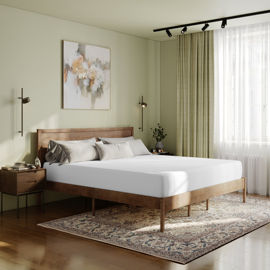 Green Tea Cooling Gel 4-Layer Memory Foam Mattress In A Box Alwyn Home Mattress 