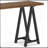 Sawhorse - Solid Walnut Veneer And Metal Console Sofa Table - Walnut