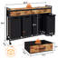 Laundry Hamper Laundry Sorter With 4 Removable Bags, Laundry Basket With Drawers