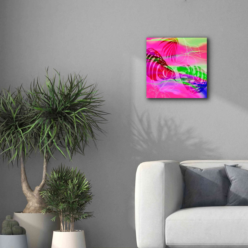 «Tropical Vibe» par Andrea Haase, estampe numérique sur toile, H 18 po x l 18 po x P 0,75 po