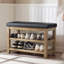 Banc de rangement rembourré pour chaussures en similicuir Hahnville-540808377-563548477
