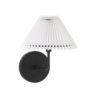 Applique murale 1 lumière Meridian en noir mat
