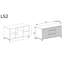 135 cm W Chest of 3 Drawers-1864814954