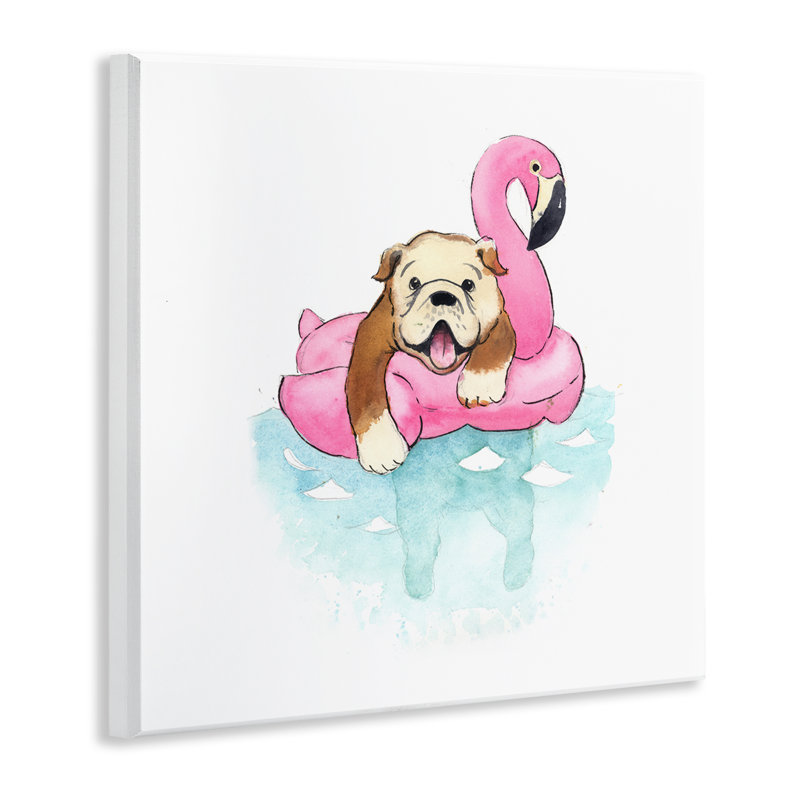 «Bulldog in Pool Float» par Geoff Allen