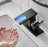 Waterfall Glass Spout Bathroom Faucet - LED 3-Color Changing Single Handle One Hole Deck Mounted Mixer-120475000