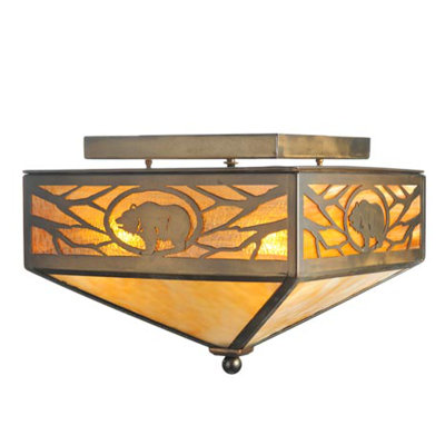 Rustic Lodge 4 - Light Flush Mount