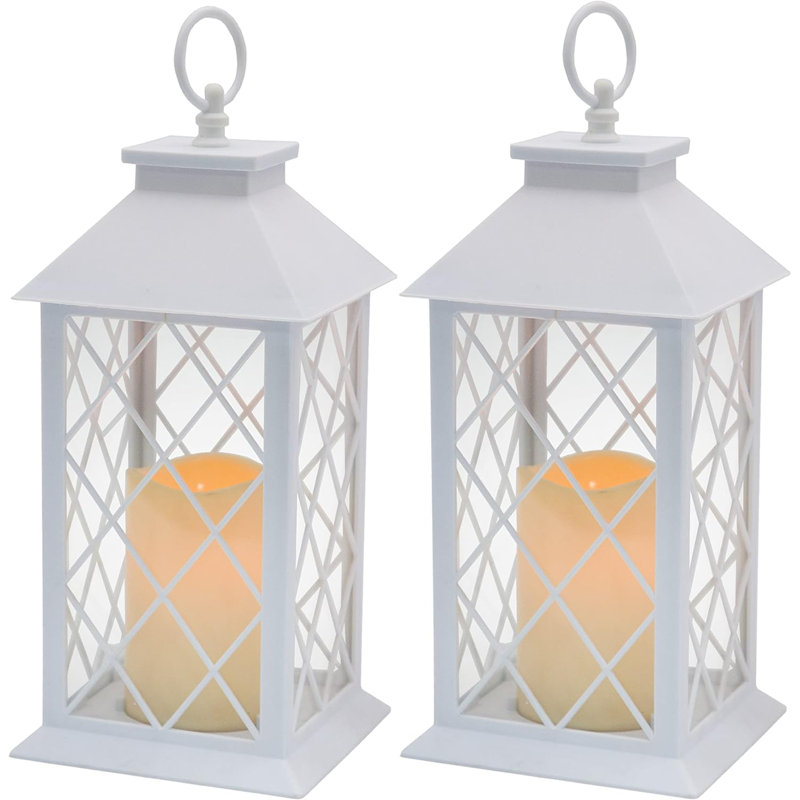 Lanterne H 13,39 po, Blanc