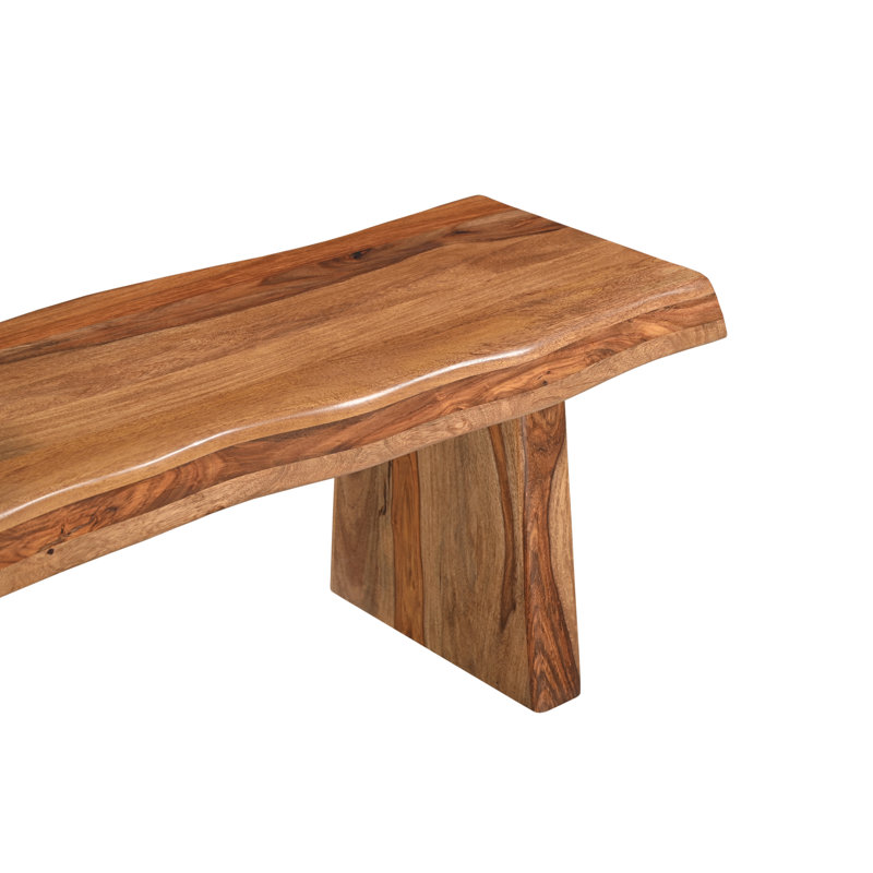 Banc de salle à manger Chaliyah, Naturel, 68" W