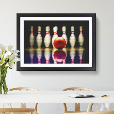 Ten Pin Bowling - Picture Frame Graphic Art