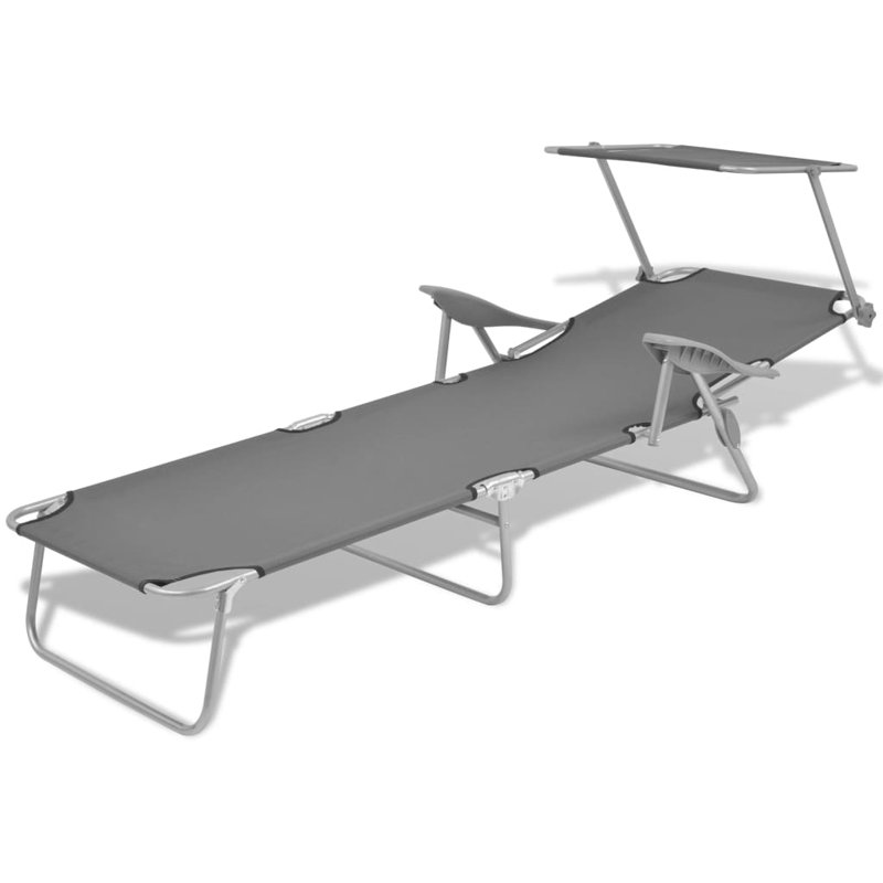 Shakira 23.2" Long Single chaise, Gray