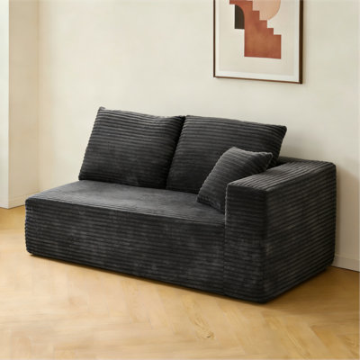 Canapé modulaire en velours côtelé Boneless