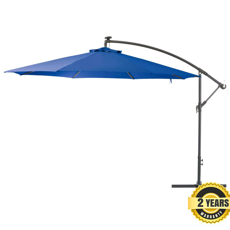 Kaysen 350cm Cantilever Parasol, Blue