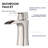 Single-Hole Single-handle Bathroom Faucet with Drain Assembly