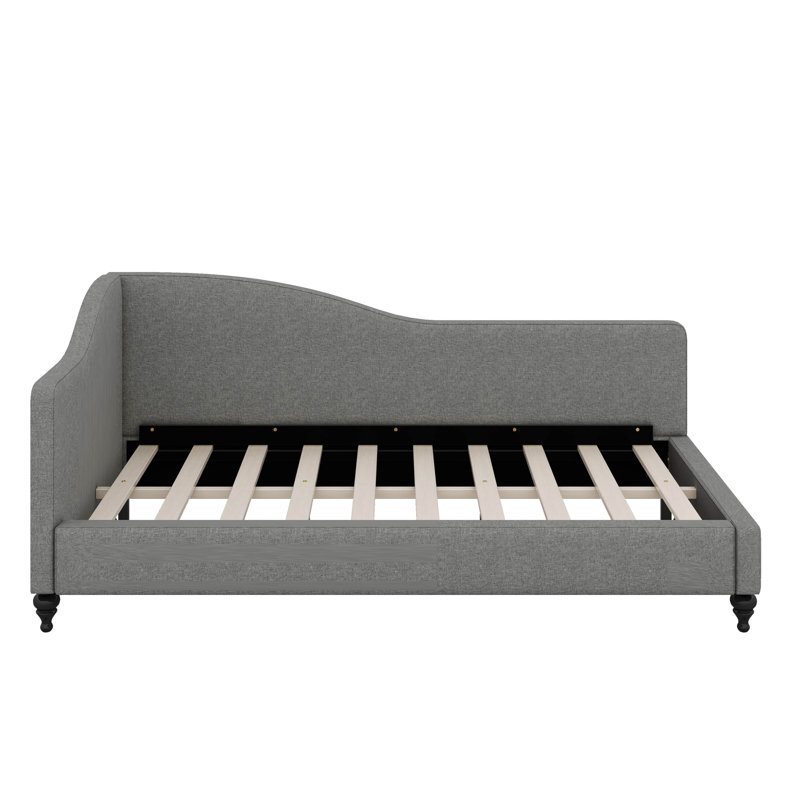 L-Shaped Linen Daybed, Full/Double, Gray