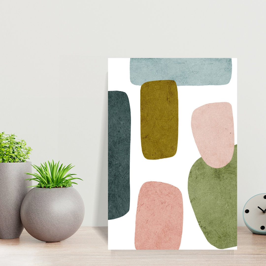 Modern Shapes 1 Abstract Contemporary Geometric Wall Art Print