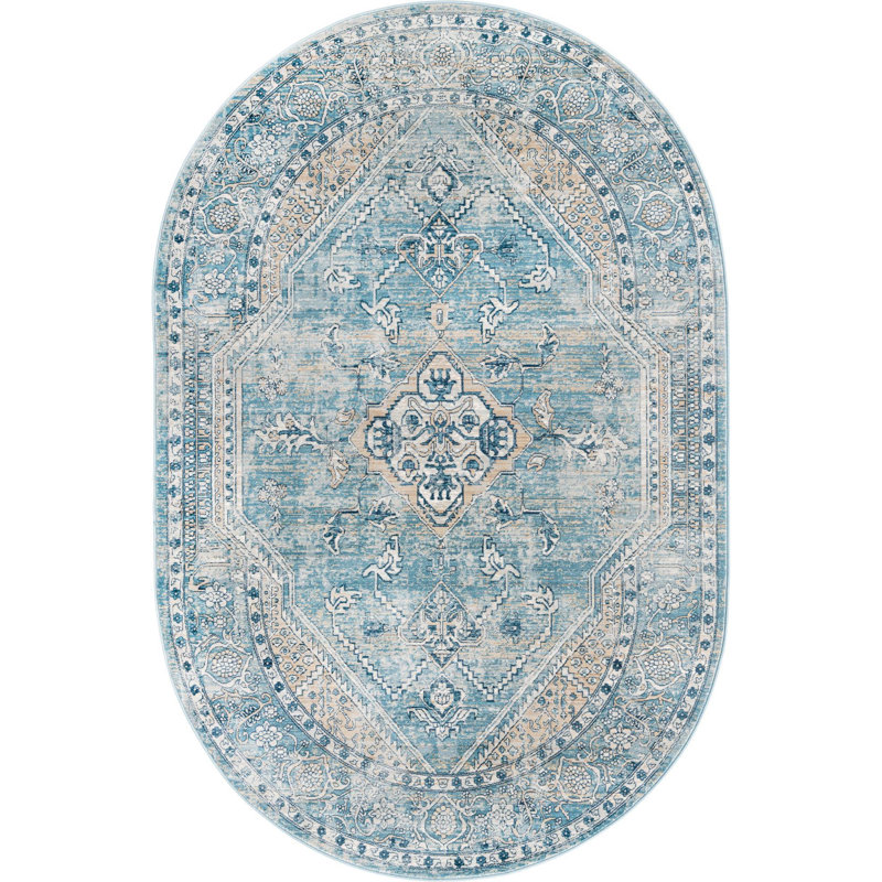 Orea Oriental Indoor Rug, Oval 5'3" x 8'