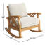 Chaise berçante d'extérieur en teck Cotesfield-303664410