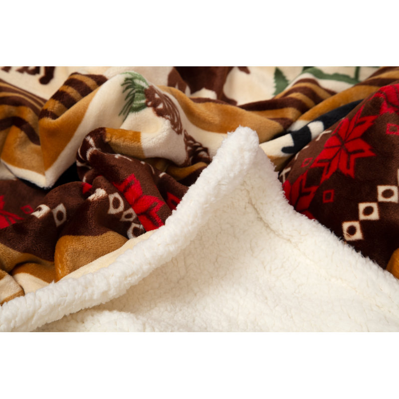 Embroidered Throw Blanket