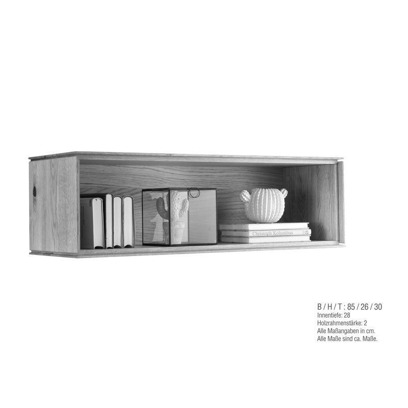 Caius Solid Wood Floating Shelf